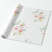 Personalisierte, rosafarbene Packpapille Geschenkpapier (Ungerollt)