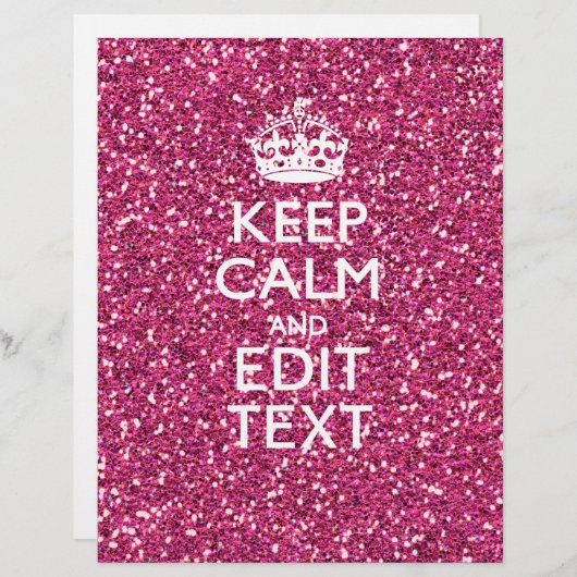 Personalisierte Rose Behalte ruhige Dekoration (Vorne/Hinten)