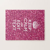 Personalisierte Rose Behalte ruhige Dekoration Puzzle (Horizontal)