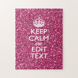 Personalisierte Rose Behalte ruhige Dekoration Puzzle