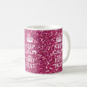 Personalisierte Rose behalten ruhigen Dekor Kaffeetasse (VorderseiteRechts)