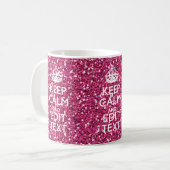Personalisierte Rose behalten ruhigen Dekor Kaffeetasse (Vorderseite Links)