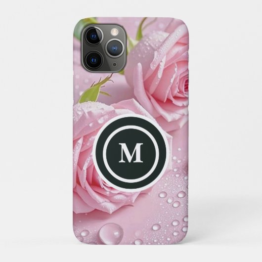 Personalisierte Rose Boho Floral Aquarell  Case-Mate iPhone Hülle (Rückseite)
