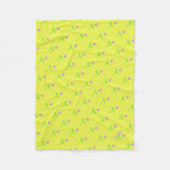 Personalisierte Rose Bud Pattern Fleecedecke (Vorderseite)