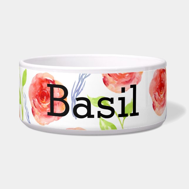PERSONALISIERTE ROSE DESIGN NAPF (Vorderseite)