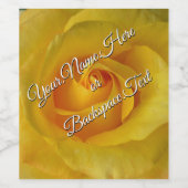 Personalisierte Rose Flaschenetiketten Weinetikett (Einzelnes Label)