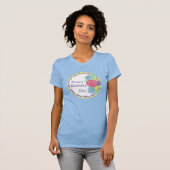 Personalisierte Rose Geburtstagsparty Cake T-Shirt (Vorne ganz)