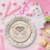 Personalisierte Rose Gold Diamond Teller (Party)