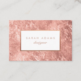 Personalisierte Rose Gold Fox Business Cards Visitenkarte