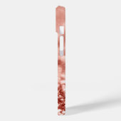Personalisierte Rose Gold Glitzer Case-Mate iPhone Hülle (Rückseite / Links)