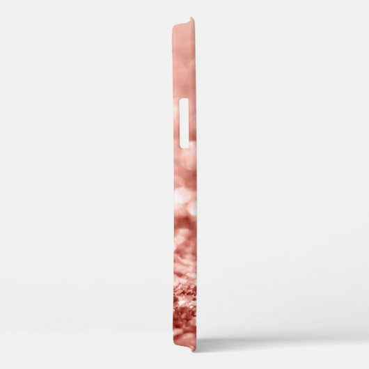 Personalisierte Rose Gold Glitzer Glitzern Case-Mate iPhone Hülle (Rückseite / Rechts)