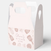 Personalisierte Rose Gold Glitzer Kochwerkzeuge Geschenkschachtel (Geöffnet)