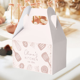 Personalisierte Rose Gold Glitzer Kochwerkzeuge Geschenkschachtel