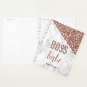 Personalisierte Rose Gold Glitzer | Marble Boss Ba Planer (Anzeige)