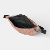 Personalisierte Rose Gold Glitzer Name Design - Ei Bauchtasche (Offen)