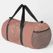 Personalisierte Rose Gold Glitzer Name Design - Ei Duffle Bag (Rechte Ecke)