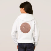 Personalisierte Rose Gold Glitzer Name Design - Ei Hoodie (Schwarz voll)