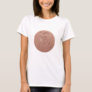 Personalisierte Rose Gold Glitzer Name Design - Ei T-Shirt