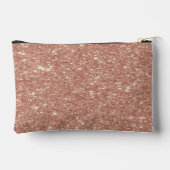 Personalisierte Rose Gold Glitzer Name Design - Ei Zubehörtasche (Rückseite)