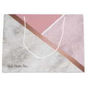 Personalisierte Rose Gold Große Tasche Geschenktüte (Vorderseite)