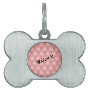 Personalisierte Rose Gold Individuelle Name Pet ID Tiermarke
