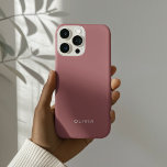 "Personalisierte Rose Gold: iPhone Case mit benutz<br><div class="desc">Fügen Sie mit diesem personalisierten Rose Gold iPhone eine Touch Eleganz zu Ihren täglichen Essentials hinzu. Mit einem sanften, stilvollen Rosa-Hintergrund und Ihrem individuelle Name in einem schicken Schriftart ist dieses Gehäuse perfekt geeignet, um Ihren einzigartigen Stil zu zeigen. Es ist für Schönheit und Langlebigkeit konzipiert und bietet einen hervorragenden...</div>