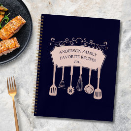 Personalisierte Rose Gold Küche Geschirr Notizblock