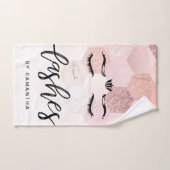 Personalisierte Rose Gold Lashes Handtuch (Handtuch)