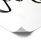 Personalisierte Rose Gold Lashes Salon Poster (Ecke)