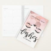 Personalisierte Rose Gold Lashes Terminkalender Planer (Anzeige)