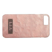 Personalisierte Rose Gold Leather Iphone-Fall Case-Mate iPhone Hülle (Rückseite (Horizontal))