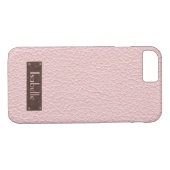 Personalisierte Rose Gold Leather Iphone-Fall Case-Mate iPhone Hülle (Rückseite (Horizontal))