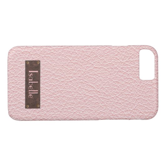 Personalisierte Rose Gold Leather Iphone-Fall Case-Mate iPhone Hülle (Rückseite (Horizontal))
