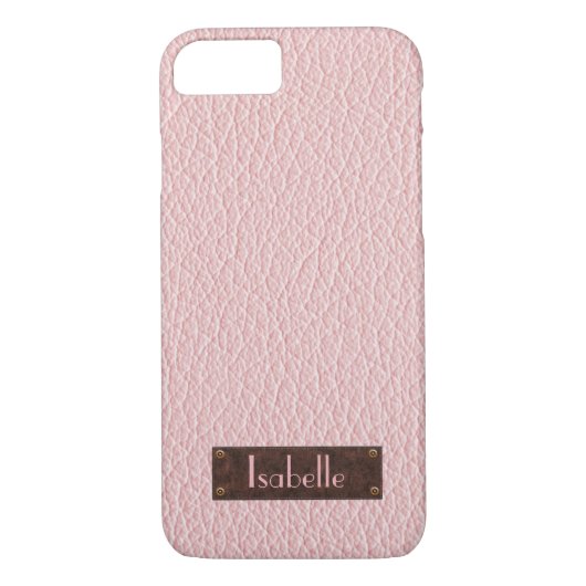 Personalisierte Rose Gold Leather Iphone-Fall Case-Mate iPhone Hülle (Rückseite)
