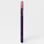 Personalisierte Rose Gold Lila Handgeschriebener H iPhone Hülle (Rechte Seite)