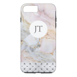 Personalisierte Rose Gold Marble iPhone Tough Case