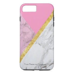 Personalisierte Rose Gold Marble iPhone Tough Case