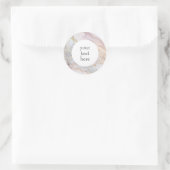 Personalisierte Rose Gold Marmor Gray Stickers (Tasche)