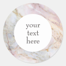 Personalisierte Rose Gold Marmor Gray Stickers