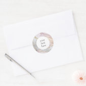 Personalisierte Rose Gold Marmor Gray Stickers (Umschlag)