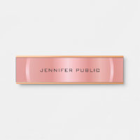 Personalisierte Rose Gold Moderne Elegante Vorlage