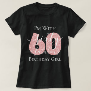 Personalisierte Rose Gold Sixty Fab Geburtstag Gli T-Shirt