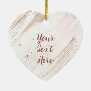 Personalisierte Rose Gold Splash Dekoration