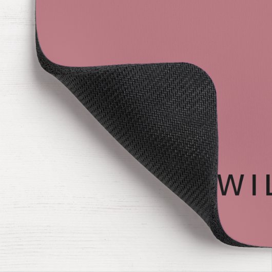 Personalisierte Rose Gold und Monogramm | Elegant  Mousepad (Ecke)