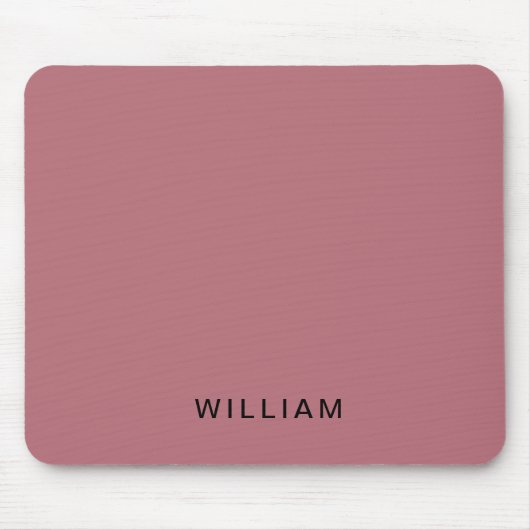 Personalisierte Rose Gold und Monogramm | Elegant  Mousepad (Vorne)