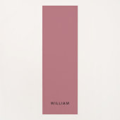 Personalisierte Rose Gold und Monogramm Name Yogma Yogamatte (Vorderseite)