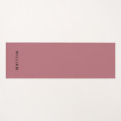 Personalisierte Rose Gold und Monogramm Name Yogma Yogamatte (Vorderseite (Horizontal))
