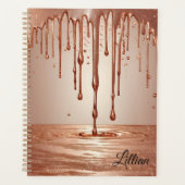Personalisierte Rose Gold Undated Planner Planer (Vorderseite)