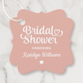 Personalisierte Rose Gold Wedding Brautparty Geschenkanhänger