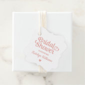 Personalisierte Rose Gold Wedding Brautparty Geschenkanhänger (Beispiel)